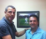 Quique Medina junto a Kiko de Diego. Foto propiedad de la web clubdeportivotenerife.es