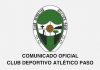 Comunicado oficial del Atlético Paso.