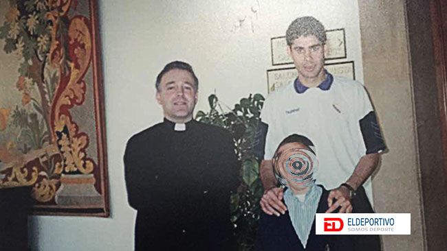 Pater con Fernando Hierro. 