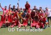 La UD Tamaraceite posa con alegría tras el ascenso. .