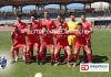 Once inicial de la UD Tamaraceite, este pasado mes de marzo, en su encuentro en casa de el CD Marino.