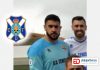 Imagen de un once inicial de el Tenisca donde se ha recortado y aumentado la imagen de Alejandro Medina.