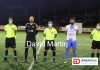 Trío arbitral y capitanes del Santa Úrsula - BUzanada