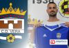 Imagen de Yeray Romero y el escudo del CD Vera.