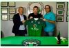 Imagen del nuevo técnico, Yurgen, en su presentación en el Atl. Paso.