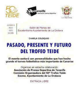Cartel de la organización del Trofeo Teide. 