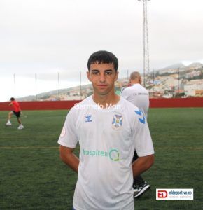 Dylan, autor del gol de la victoria del Tenerife B, sobre el Santa Úrsula.