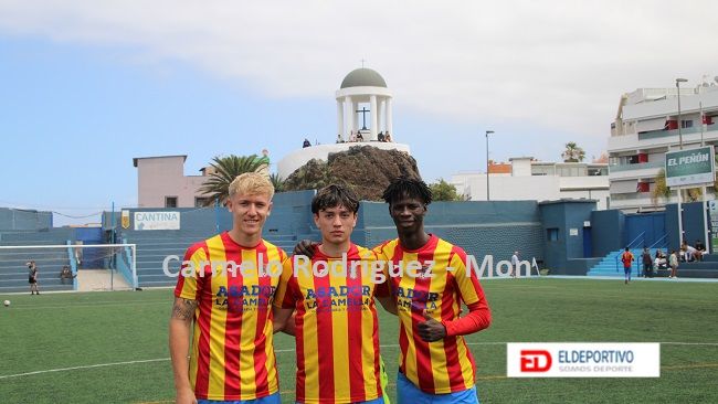 Los goleadores del San Isidro, Kylian por partida doble, Assana y Roro.