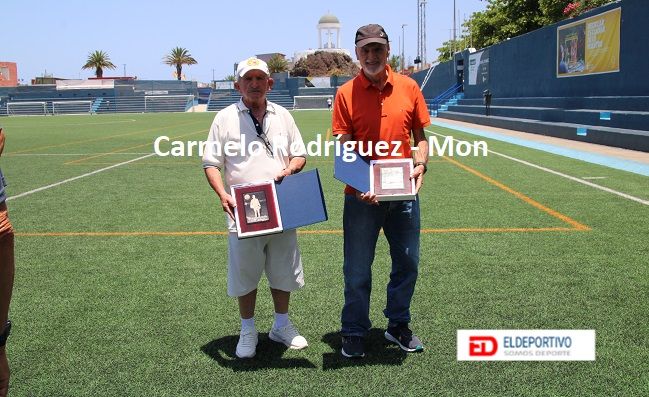 Los homenajeados Ignacio González y José Manel Gil.
