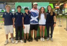 Santi Arozena, Alberto Medina, Jorge Saavedra, Carla del Rosario y Sofía Hinken, a la Bufete Frau