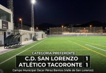 Tablas en el Óscar Pérez entre el CD San Lorenzo y el Atlético Tacoronte